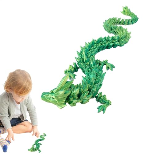 3D-gedruckter Drache, realistischer beweglicher Kristalldrache, Desktop-Fantasy- , Sammlerstück, bewegliche Figur, leicht, 30 cm, für Weihnachten, Geburtstage, Halloween und besondere Anlässe 3D-gedruckter Drache, realistischer beweglicher Kristalldrache, Desktop-Fantasy- , Sammlerstück, bewegliche Figur, leicht, 30 cm, für Weihnachten, Geburtstage, Halloween und besondere Anlässe von Pokronc