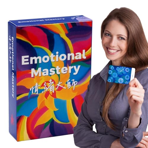 Emotional Mastery Tarot, Tarotkarten, Schicksals-Wahrsagungsspiel, faszinierende Einblicke in das und Glück, englische Version Spirituelle Anleitungskarten, 8,9 cm für Unterhaltung und von Pokronc