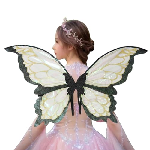 Feenflügel, Damen-Feenkostüm-Flügel, kreatives Kostümzubehör, leicht und einfach zu tragen, verstellbare Träger, 82 x 42 cm, für Frauen, Verkleidungsparty, Cosplay von Pokronc