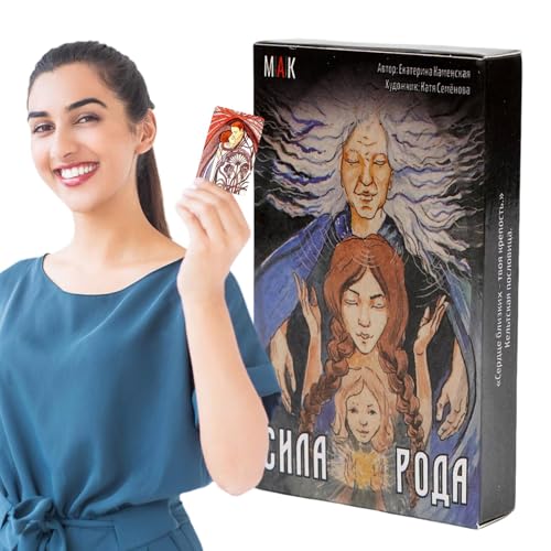 Pädagogisches Tarotkarten-Set, 50 Blatt Wahrsagungskarten, russische Buchstaben, Tarot-Set, Emotionale Verbindung, spirituelle Einsicht, 10,5 x 6 cm, für spirituelle Enthusiasten Pädagogisches Tarotkarten-Set, 50 Blatt Wahrsagungskarten, russische Buchstaben, Tarot-Set, Emotionale Verbindung, spirituelle Einsicht, 10,5 x 6 cm, für spirituelle Enthusiasten von Pokronc