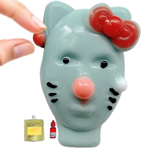 Pimple Popper, 2X Alien Zit Poping Fidget Toys, Funny Fidget Toy, Wiederverwendbare Nachfüllbare Seltsame Neuheit Zit Squeezer, Kompaktes Und Tragbares Spiel, 2,95 × 1,69in Für Kinder von Pokronc