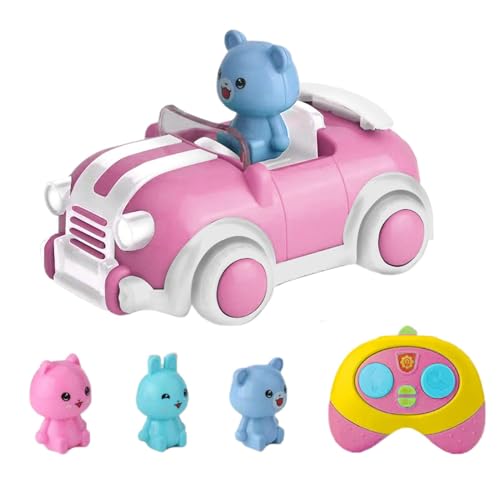 Pokronc Cartoon-Ferngesteuertes Auto, Tierfiguren-Spielzeugauto, RC-Auto Mit Musik Und Lichtern, Interaktives Spiel, Einfach Zu Steuern, Rosa, Grün, Blau, 350 G, Für Männer, Frauen Pokronc Cartoon-Ferngesteuertes Auto, Tierfiguren-Spielzeugauto, RC-Auto Mit Musik Und Lichtern, Interaktives Spiel, Einfach Zu Steuern, Rosa, Grün, Blau, 350 G, Für Männer, Frauen von Pokronc