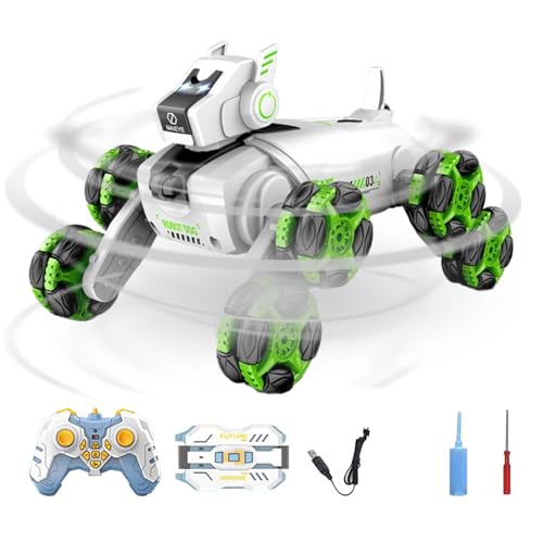 Pokronc Roboterpuppy, Roboterhund, Interaktiver RC-Welpe, 8WD-Mobilität Roboterhund, Ferngesteuerte Und Intelligente Funktionen, 10,5 Zoll Für Kinder Und Erwachsene von Pokronc
