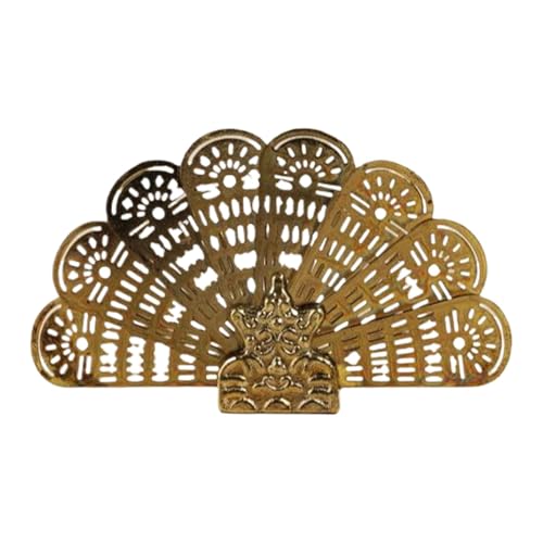 Puppenhaus Fan Kamin Miniatur Kamin Bildschirm Vintage Puppenhaus Handgefertigte Details Dekorativ Und Funktional Gold 6.5cm/2.56'' Für Männer Frauen von Pokronc