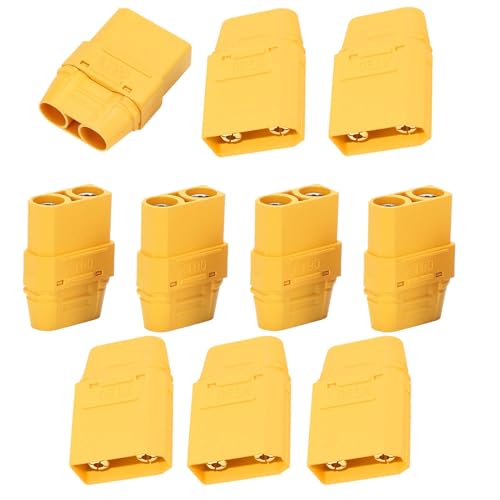 XT90-Stecker, XT90 Männliche Weibliche Steckverbinder, Hobby-Elektronikanschluss, Hochstrom-Stecker, Anti-Sparke Easy-Installation, DC500V Für RC-Motoren, Drohnen, Elektro-Skateboards, Home-Audio-Zube XT90-Stecker, XT90 Männliche Weibliche Steckverbinder, Hobby-Elektronikanschluss, Hochstrom-Stecker, Anti-Sparke Easy-Installation, DC500V Für RC-Motoren, Drohnen, Elektro-Skateboards, Home-Audio-Zube von Pokronc