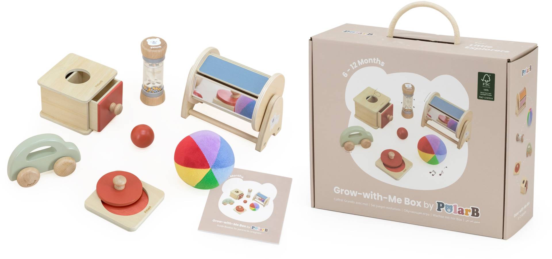 PolarB Grow-with-Me Activity-Set Little Explorers 6-12 Monate, Babyspielzeug PolarB Grow-with-Me Activity-Set Little Explorers 6-12 Monate, Babyspielzeug von Polar B