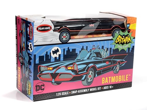 Polar Lights 1966 TV Batmobile Modellbausatz im Maßstab 1:25 – Zusammenstecken, vorlackierter Körper, kein Kleber oder Farbe erforderlich Polar Lights 1966 TV Batmobile Modellbausatz im Maßstab 1:25 – Zusammenstecken, vorlackierter Körper, kein Kleber oder Farbe erforderlich von Polar Lights