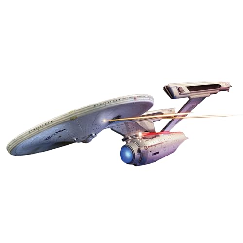 Polar Lights POL974M/12 1/1000 Star Trek USS Enterprise refit Wrath of Kahn Ed Modellbau, Grau, Medium von Polar Lights