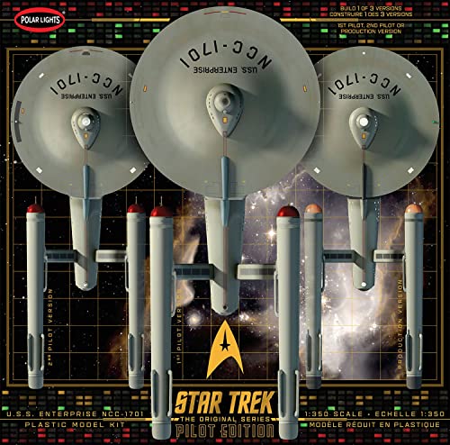 Polar Lights Star Trek TOS USS Enterprise mit Piloten | Raumfahrt Bausatz 1:350#592993 von Polar Lights