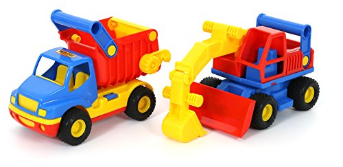Polesie Wader Quality Toys 0452 ConsTruck Kipper+ConsTruck Bagger von Polesie