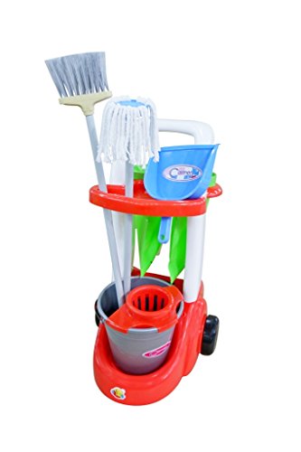 Coloma Putztrolley Reinigungswagen Putzwagen Eimer Besen Müllsäcke Coloma Putztrolley Reinigungswagen Putzwagen Eimer Besen Müllsäcke von Polesie