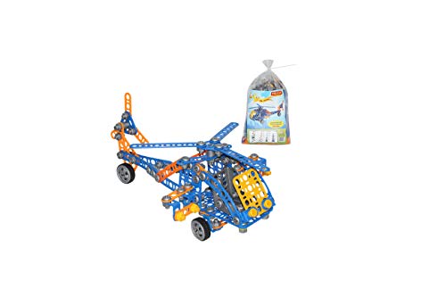 Polesie 55033 Young Ingenieur Hubschrauber Konstruktion Set Spielzeug (232) Konstruktionsset Helikopter, 232-tlg.mit Bauteilen Werkzeug u. Anleitung von Polesie