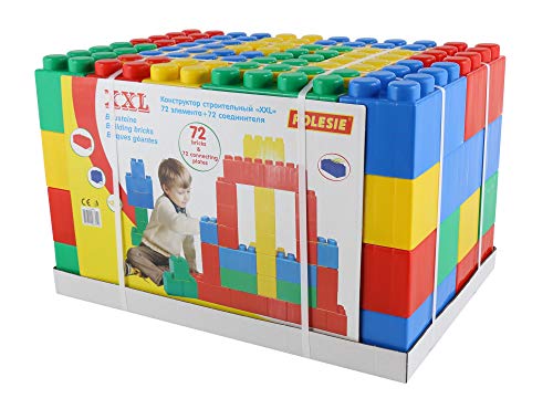 Wader Bausteine Bausteinblock XXL 72 Stück mit Verbindungsplatten 12M+ Wader Bausteine Bausteinblock XXL 72 Stück mit Verbindungsplatten 12M+ von Polesie
