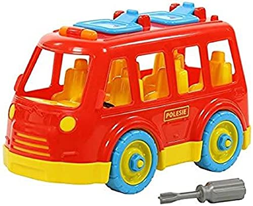 Polesie 71248 Spielzeug Konstruktionsfahrzeug, Van mit Schraubenschlüssel, farbig Sortiert, für Kleinkinder, bunt von Polesie