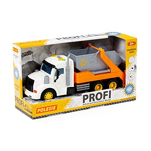 Polesie 86266 Profi Container-Fahrzeug mit Schwungantrieb (Box) von Polesie