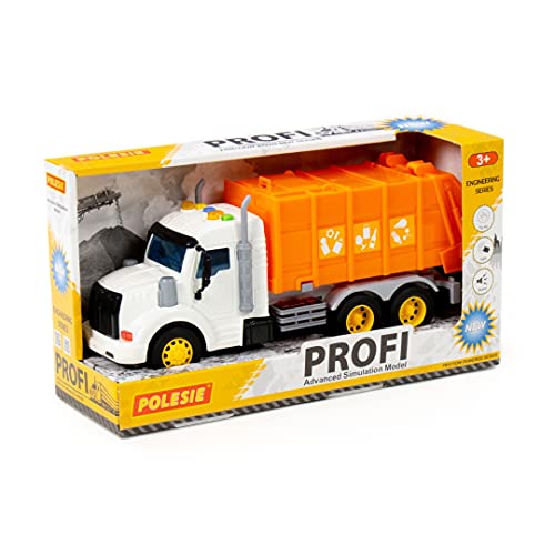 Polesie 86501 Profi Müllwagen mit Schwungantrieb (Box) von Polesie