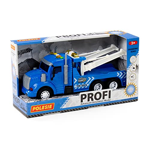Polesie 86570 Profi Abschleppwagen mit Schwungantrieb (Box) von Polesie