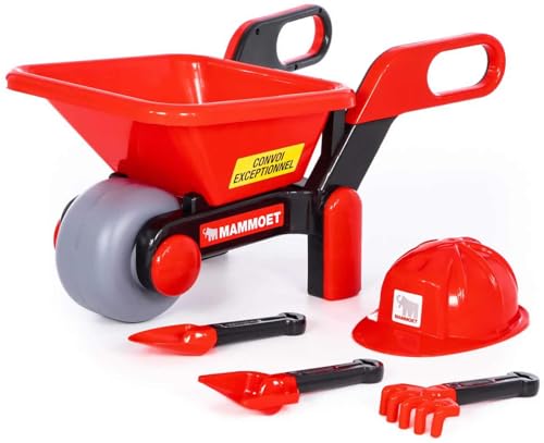 Polesie MAMMOET Kinder Schubkarre mit Baustellen Werkzeug Spielset 5-teilig Polesie MAMMOET Kinder Schubkarre mit Baustellen Werkzeug Spielset 5-teilig von Polesie