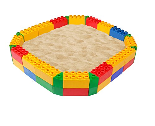 Wader Sandkasten aus 48 XXL Bausteinen 120x120x23 cm Wader Sandkasten aus 48 XXL Bausteinen 120x120x23 cm von Polesie