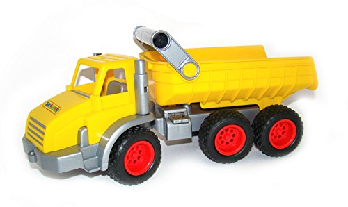 Wader ConsTruck Kipper 3 Achsen Lastwagen LKW Baustelle gelb/Silber von Polesie