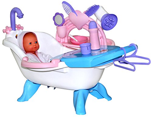 Polesie Puppenbadewanne mit Puppe und Zubehör von Polesie