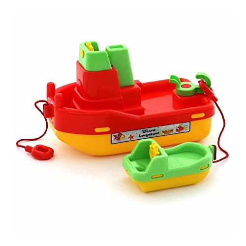 Wader Schlepper Schleppschiff mit Beiboot von Polesie