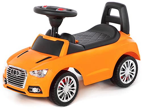 Rutscher Auto orange Super Car Nr.2 Sound Kinder Rutscherfahrzeug Lauflernhilfe von Polesie