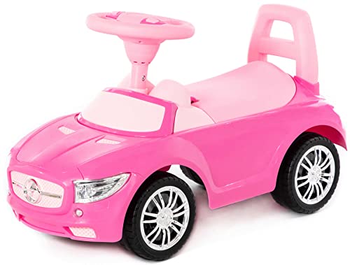Rutscher Auto pink Super Car Nr.1 Sound Kinder Rutscherfahrzeug Lauflernhilfe von Polesie