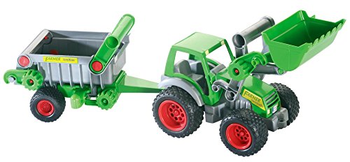 Polesie Wader Traktor mit Frontlader & Kipper, geeignet ab 1 Jahr I Gummireifen I Bewegliche Teile I Hochwertiger Kunststoff von Polesie