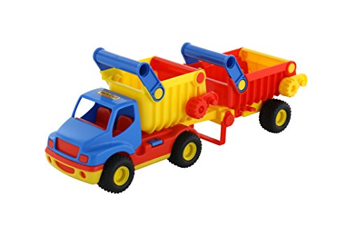 WADER ConsTruck Muldenkipper mit Kippanhänger Kipper Lastwagen LKW bunt WADER ConsTruck Muldenkipper mit Kippanhänger Kipper Lastwagen LKW bunt von Polesie