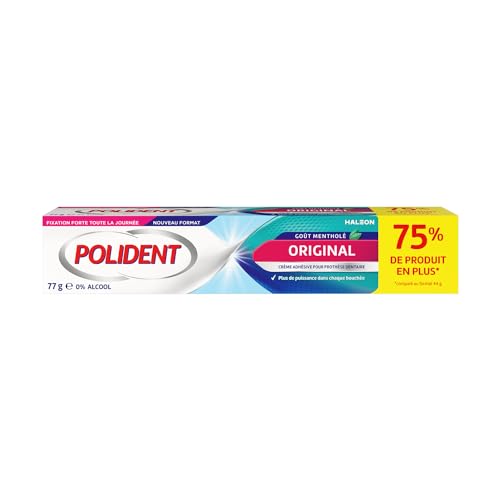 Polident Original, Fixiercreme, extra stark, für Teil- oder Vollprothesen, 77 g von Polident
