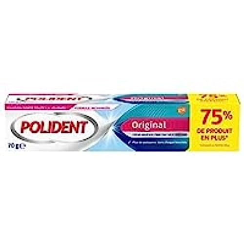 Polident Original, Fixiercreme, extra stark, für Teil- oder Vollprothesen, 77 g von Polident