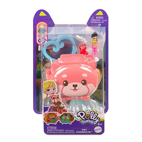 Mattel Polly Pocket Pet Connects – HKV49 – Red Panda Micro Playset – Figur + Tier + Zubehör Mattel Polly Pocket Pet Connects – HKV49 – Red Panda Micro Playset – Figur + Tier + Zubehör von Polly Pocket