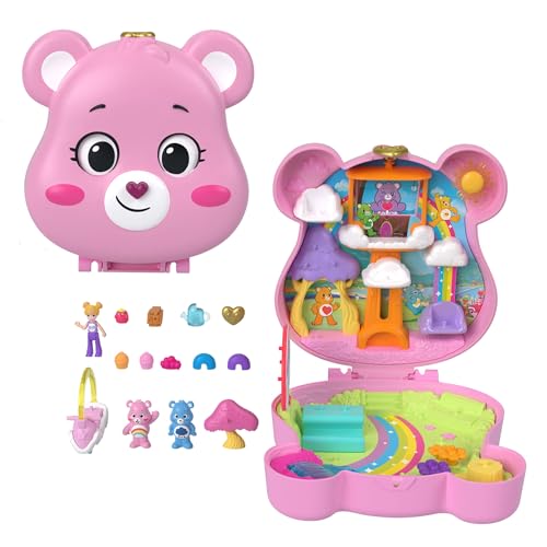Polly Pocket x Glücksbärchi Puppen & Spielset mit Spielzeugauto und thematischen Accessoires, Reisespielzeug, Partnership-Schatulle, JCC14 Polly Pocket x Glücksbärchi Puppen & Spielset mit Spielzeugauto und thematischen Accessoires, Reisespielzeug, Partnership-Schatulle, JCC14 von Polly Pocket