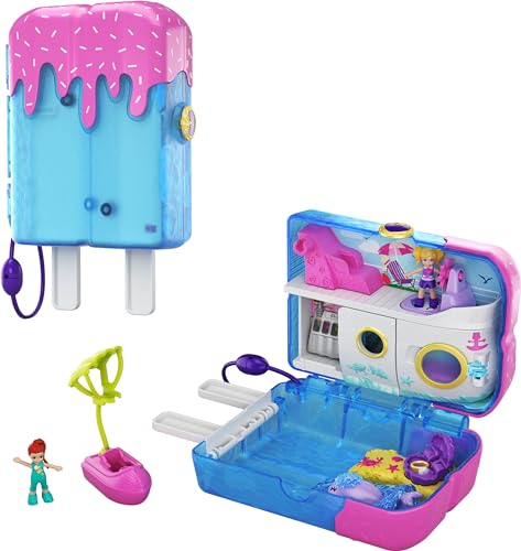 Polly Pocket GKJ49 - Kreuzfahrt-Abenteuer Schatulle, 2 kleine Puppen, Zubehör Polly Pocket GKJ49 - Kreuzfahrt-Abenteuer Schatulle, 2 kleine Puppen, Zubehör von Polly Pocket