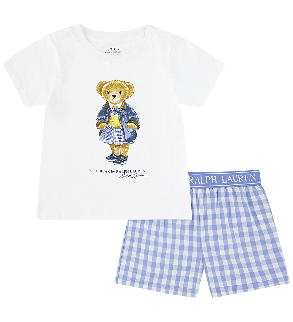 Polo Ralph Lauren Schlafanzug - Hafeninsel Blue m. Kuscheltier - Polo Ralph Lauren Acc - 7 Jahre (122) - Schlafanzug 2-teilig von Polo Ralph Lauren Acc