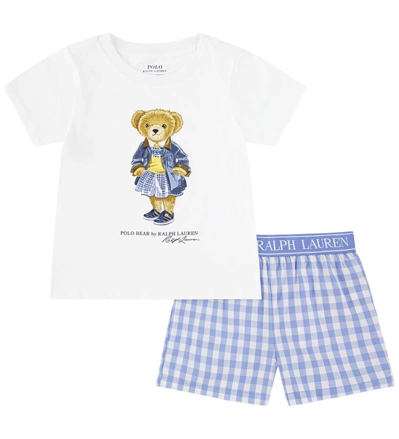 Polo Ralph Lauren Schlafanzug - Hafeninsel Blue m. Kuscheltier - Polo Ralph Lauren Acc - 8-10 Jahre (128-140) - Schlafanzug 2-teilig von Polo Ralph Lauren Acc