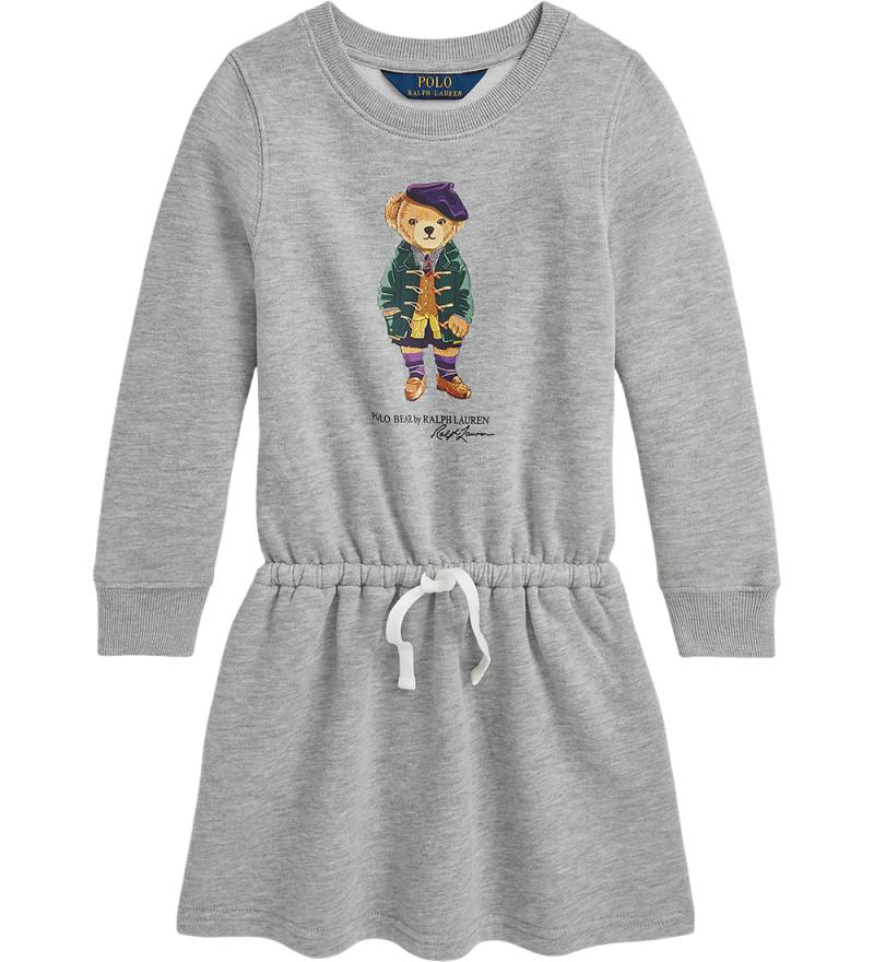 Polo Ralph Lauren Sweatkleid - Grau Meliert m. Kuscheltier - Polo Ralph Lauren - 2 Jahre (92) - Kleider von Polo Ralph Lauren