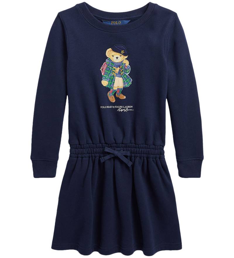 Polo Ralph Lauren Sweatkleid - Navy m. Kuscheltier - Polo Ralph Lauren - 3 Jahre (98) - Kleider von Polo Ralph Lauren