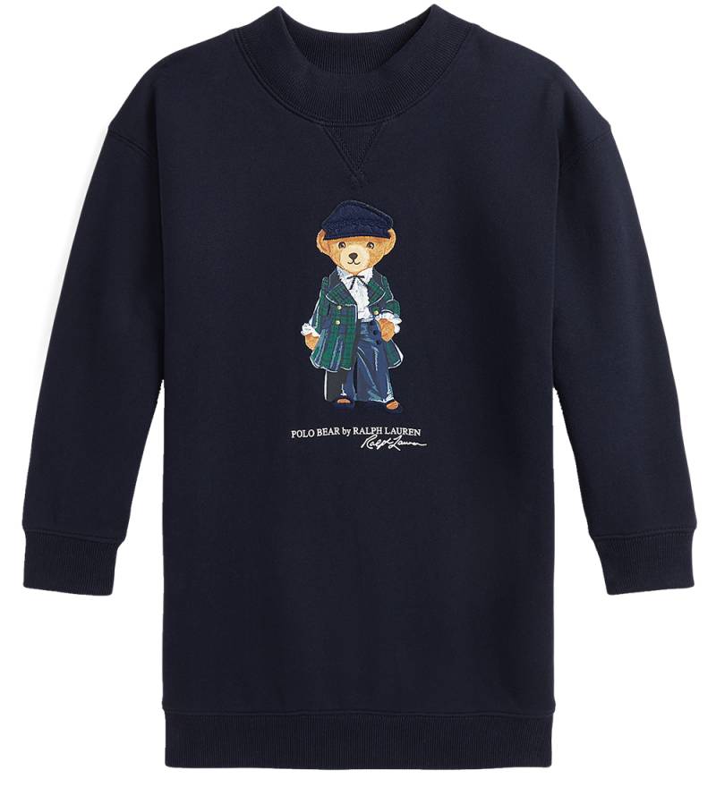 Polo Ralph Lauren Sweatkleid - Navy m. Kuscheltier - Polo Ralph Lauren - 5 Jahre (110) - Kleider von Polo Ralph Lauren
