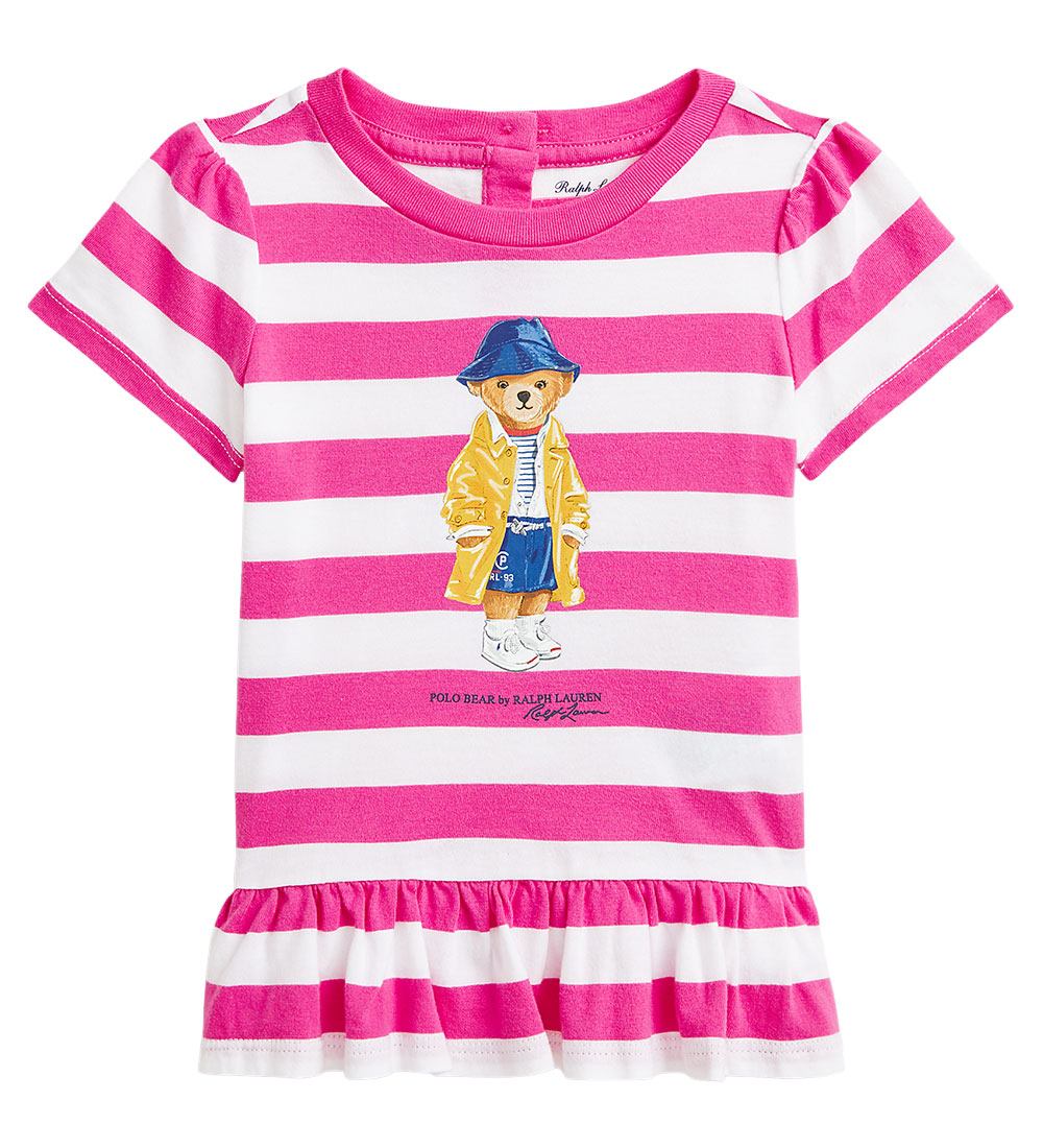 Polo Ralph Lauren T-Shirt - Pink/Weiß gestreift m. Kuscheltier - Polo Ralph Lauren - 68 - T-Shirts Polo Ralph Lauren T-Shirt - Pink/Weiß gestreift m. Kuscheltier - Polo Ralph Lauren - 68 - T-Shirts von Polo Ralph Lauren