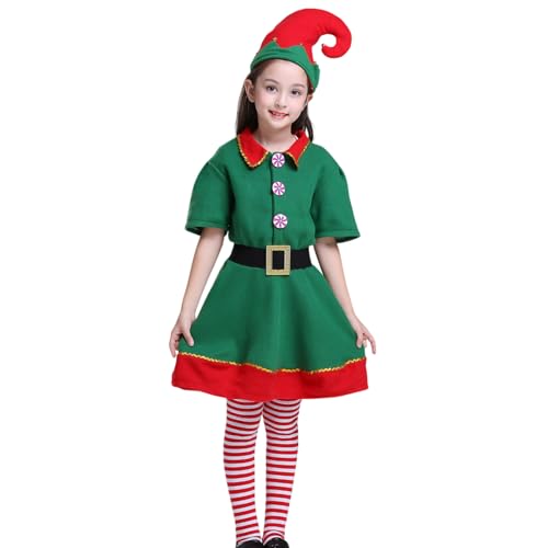 -Kostüm für Kinder, Weihnachtsmann- -Kostüm, festliche Kleidung, Outfit, Elfenkleid für Cosplay -Kostüm für Kinder, Weihnachtsmann- -Kostüm, festliche Kleidung, Outfit, Elfenkleid für Cosplay von Poludatly