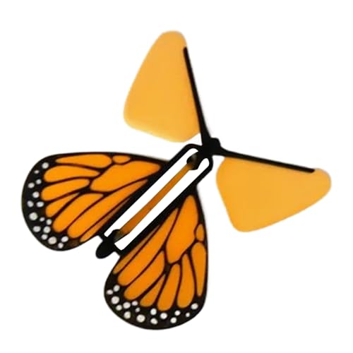 Poludatly Fliegender Schmetterling Spielzeug - Flatter-Flugobjekte | Gummibandbetriebene Show-Requisiten Wissenschaftsexperiment Für Grußkarten, Hochzeiten, Partys, Kinder Und Erwachsene von Poludatly
