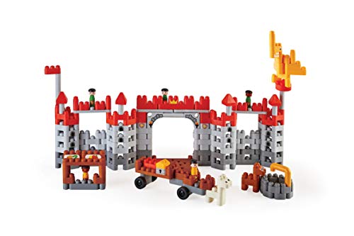 PolyM 760026 Schloss Mittelalterliche Burg, Flexible Bausteine, Lernspielzeug, Mehrfarbig von PolyM