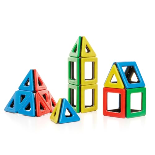 Polydron Magnetisches Starterset, magnetisches Bauspielzeug, 32 Teile von Polydron