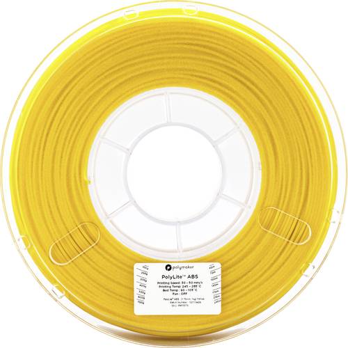 Polymaker 70176 Filament ABS 2.85mm 1kg Gelb PolyLite 1St. von Polymaker