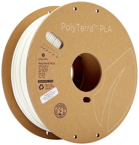 Polymaker 70823 PolyTerra PLA Filament PLA 2.85mm 1000g Weiß (matt) 1St. von Polymaker