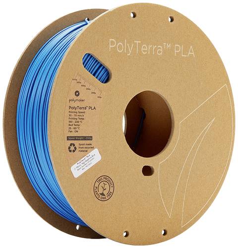 Polymaker 70828 PolyTerra PLA Filament PLA geringerer Kunststoffgehalt 1.75mm 1000g Saphirblau 1St. von Polymaker