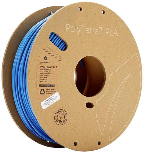 Polymaker 70829 PolyTerra PLA Filament PLA 2.85mm 1000g Saphirblau, Blau (matt) 1St. von Polymaker