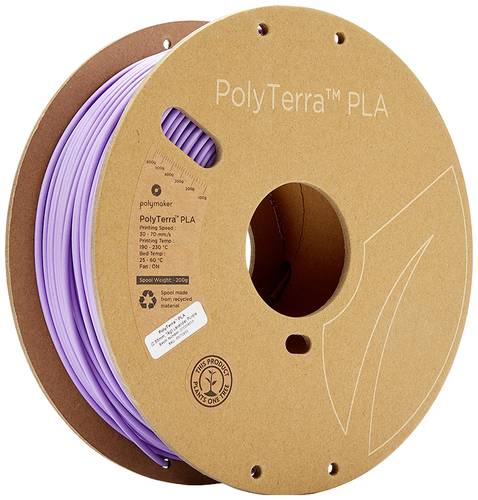 Polymaker 70853 PolyTerra PLA Filament PLA 2.85mm 1000g Lila (matt) 1St. von Polymaker